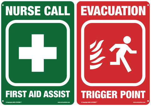 AARC-EVAC Nurse Call & Evacuation Sign
