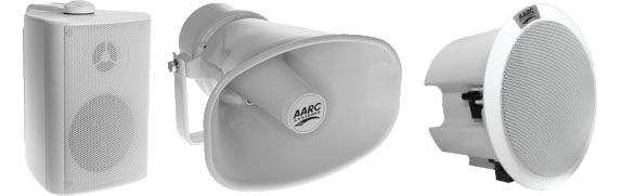 AARC EVAC Box, Horn, and Ceiling Speakers